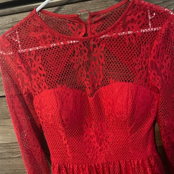 Designer Red Sexy Formal Guess Dress - Picture 4 of 5